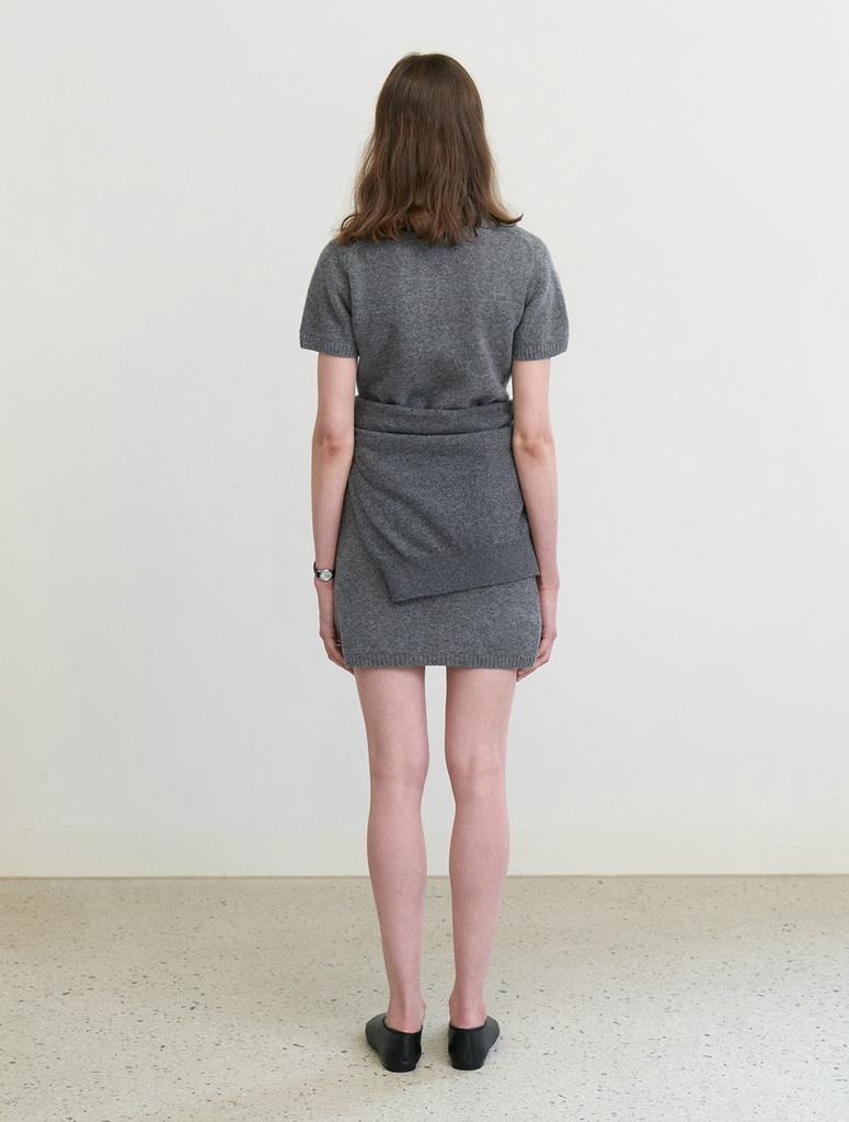 Step Around Cashmere Collar Mid One-Piece_Grey