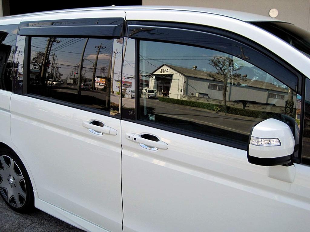 BRIGHTZ Finish Stainless Steel Black Plated Pillar Panels for Honda Step Wagon Spada with Standard Set Fits and Part Number 29697 Ultra-Mirror RK5/RK6