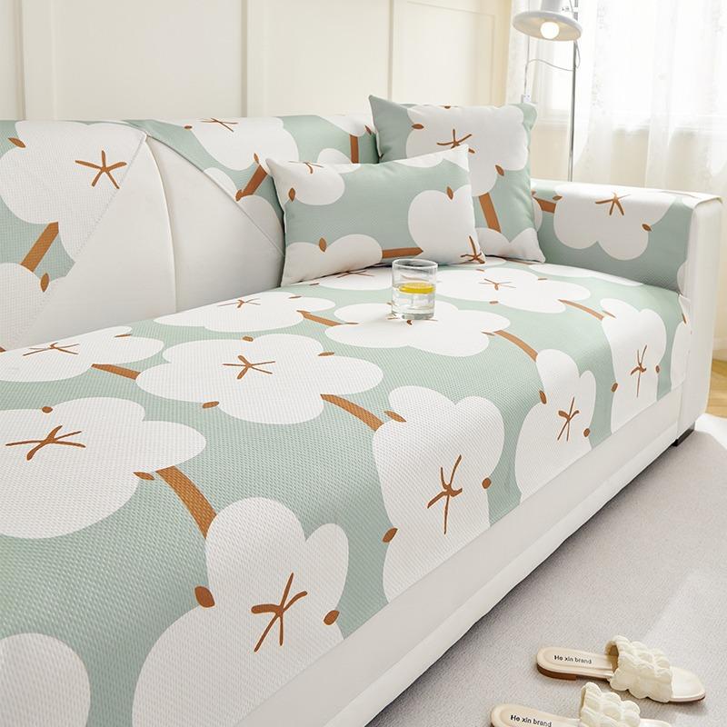 Technology Cool Ice Silk Sofa Cushion Summer Summer Sleeping Mat Non-Slip Cushion Sofa Cover Washable Cushion