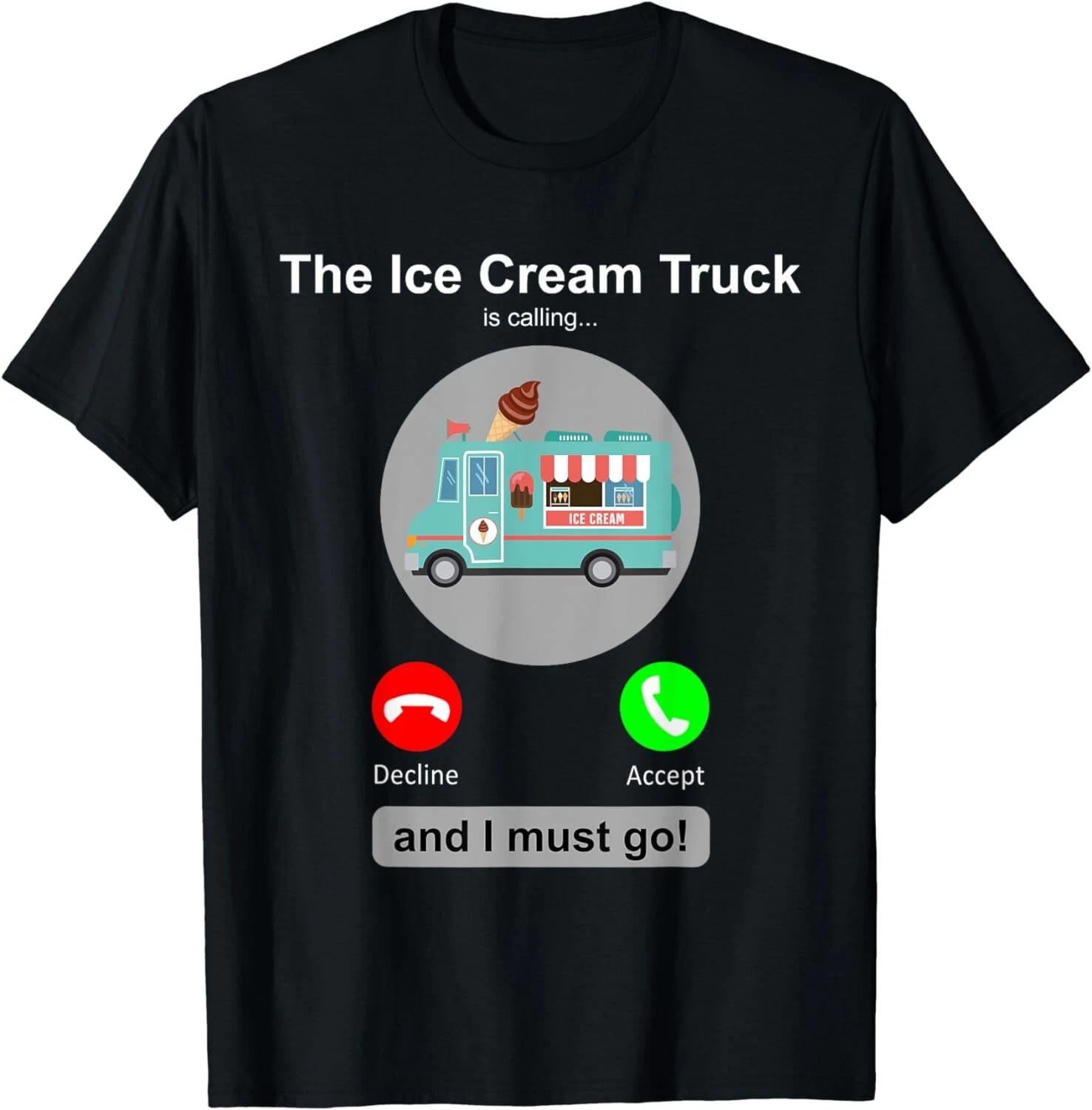 Ice Cream Truck Shirt Funny Ice Cream Truck Lover Gift Unisex T-Shirt 2XL