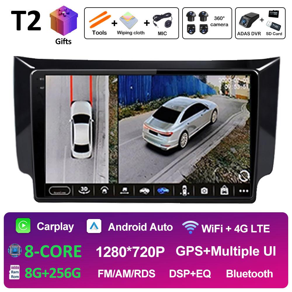 DSP Stereo Wireless Carplay For Nissan Sylphy B17 Sentra 12 2012 2013 2014 2015 - 2018 WIFI Car Audio Video Multimedia Player BT