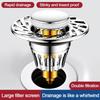 Copper Core Floor Drain Filter Mesh Anti-clog Sink Strainer  Bathroom Accessory
