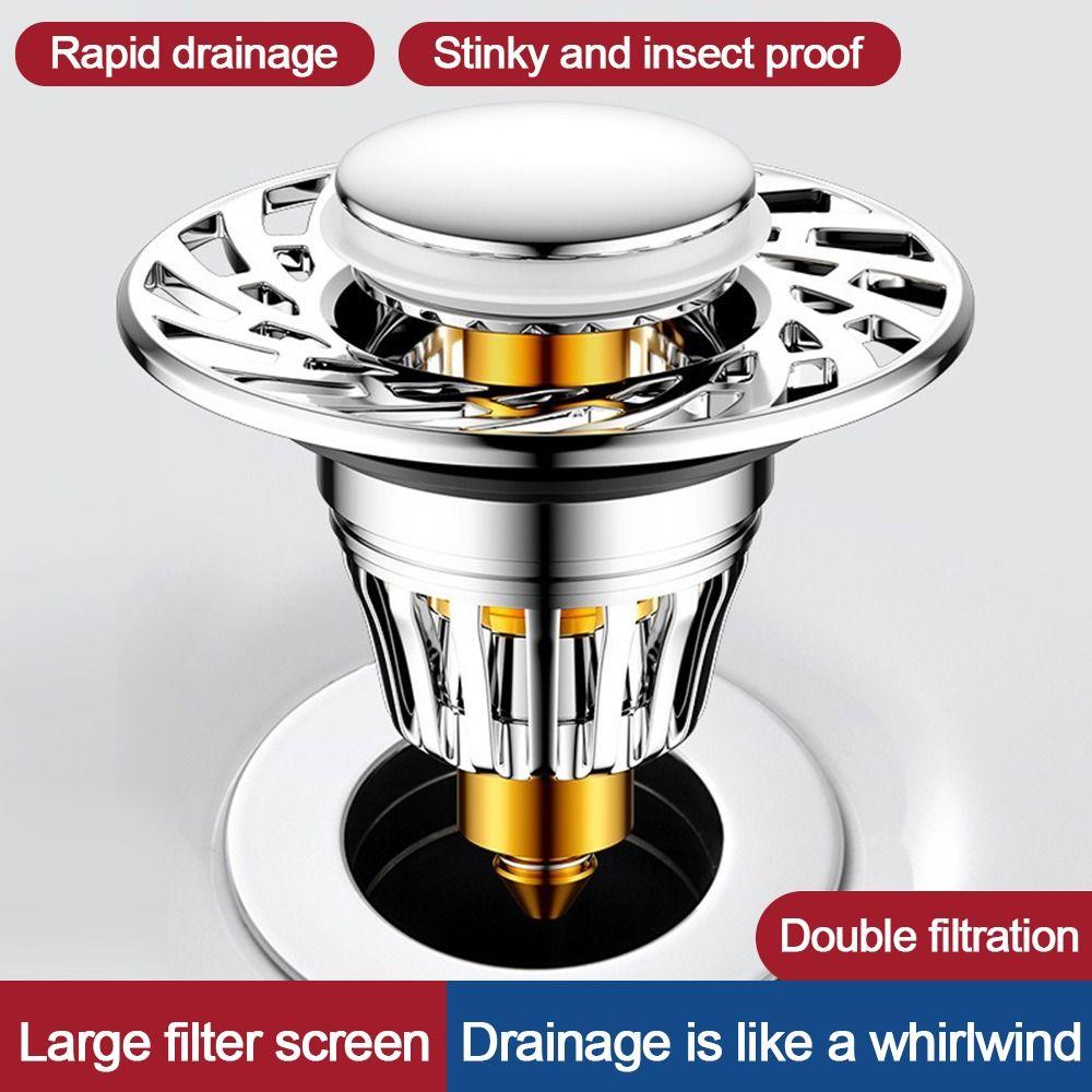 Copper Core Floor Drain Filter Mesh Anti-clog Sink Strainer  Bathroom Accessory