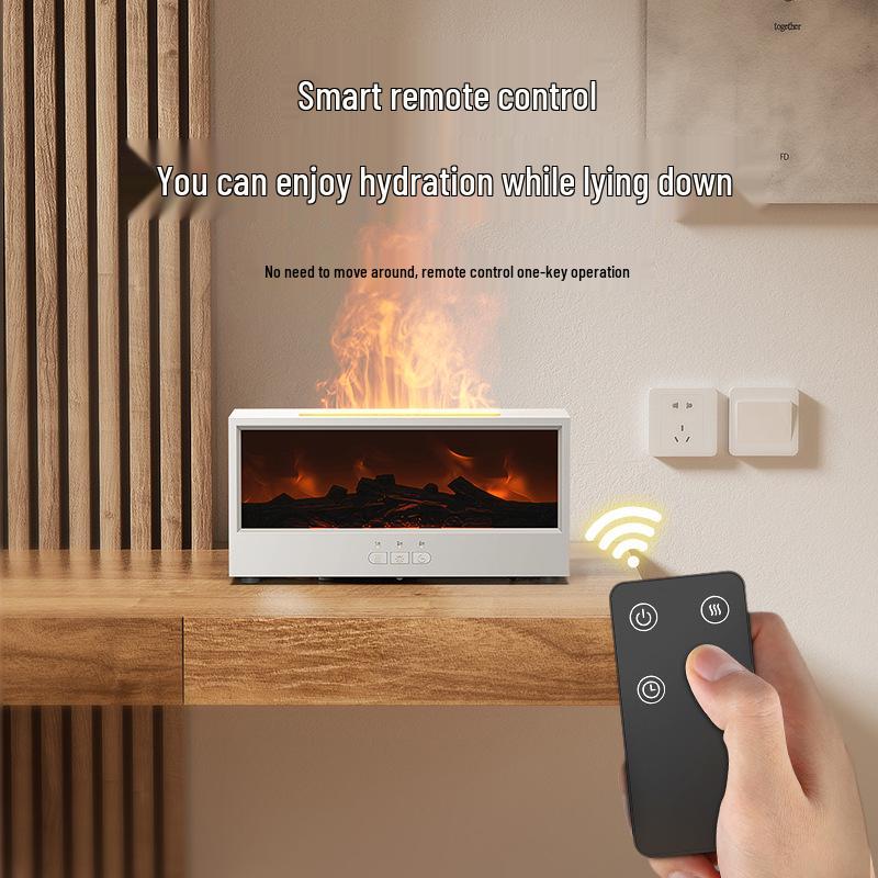 Retro 3D Flame Aroma Diffuser & Colorful Light Humidifier