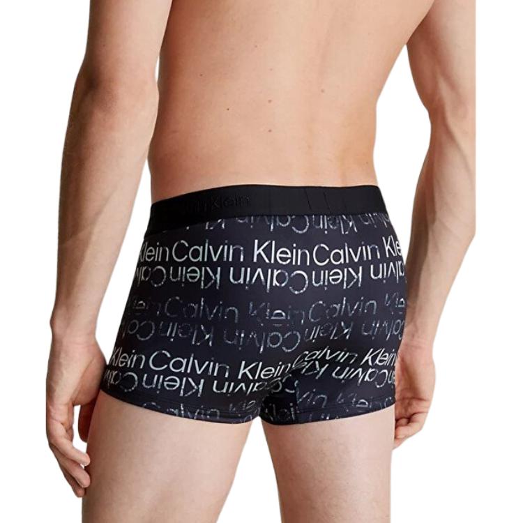 Calvin Klein Comfortable Letter Print Boxer Briefs Men Underwear Black NB3734A-LWP