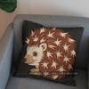 2D Cute Hedgehog Pattern Pillow Cover For Home Pattern Cushion Cover Suitable For Sofa Bedroom Car Pillow Cover