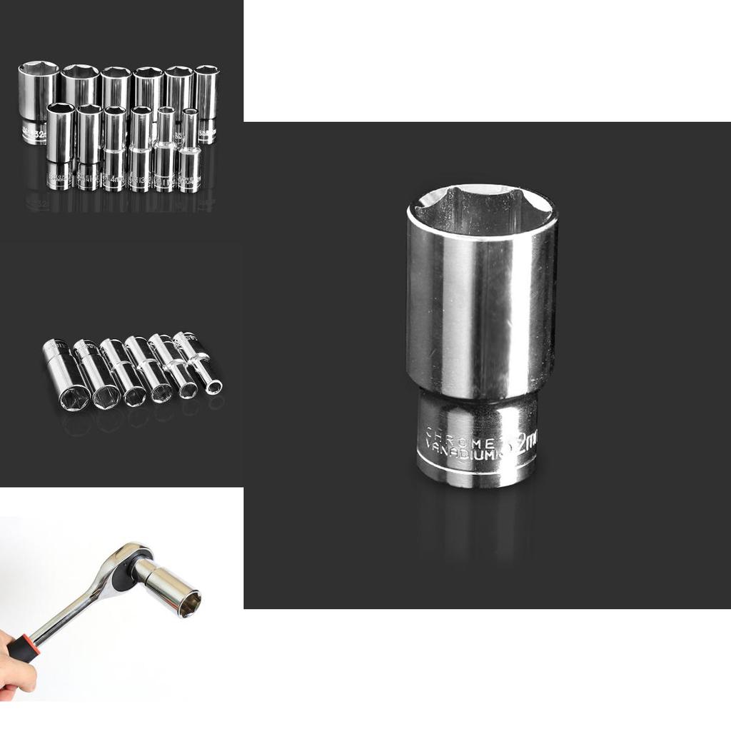 Premium 8 To 32 Mm Deep Impact Socket 1/2" Drive For Versatile Wrench Spanner Use