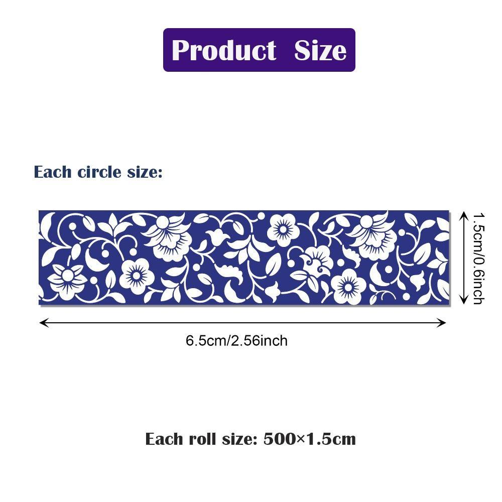 12 Roll/Set 1.5cm Wide Stationary Scrapbooking Tape Masking Tape  Art Handmade Craft