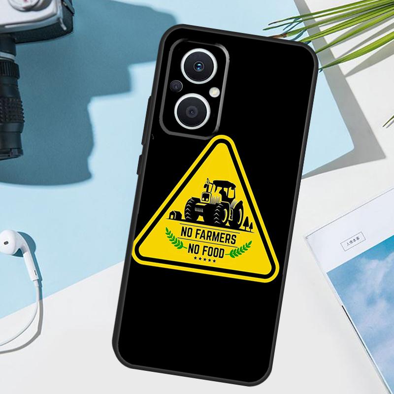 No Farmers No Food Phone Case For OPPO Find X6 X3 Pro X2 Neo X5 Lite Reno 7 3 2Z 4Z 5Z 8T 4 5 6 8 Lite Cover