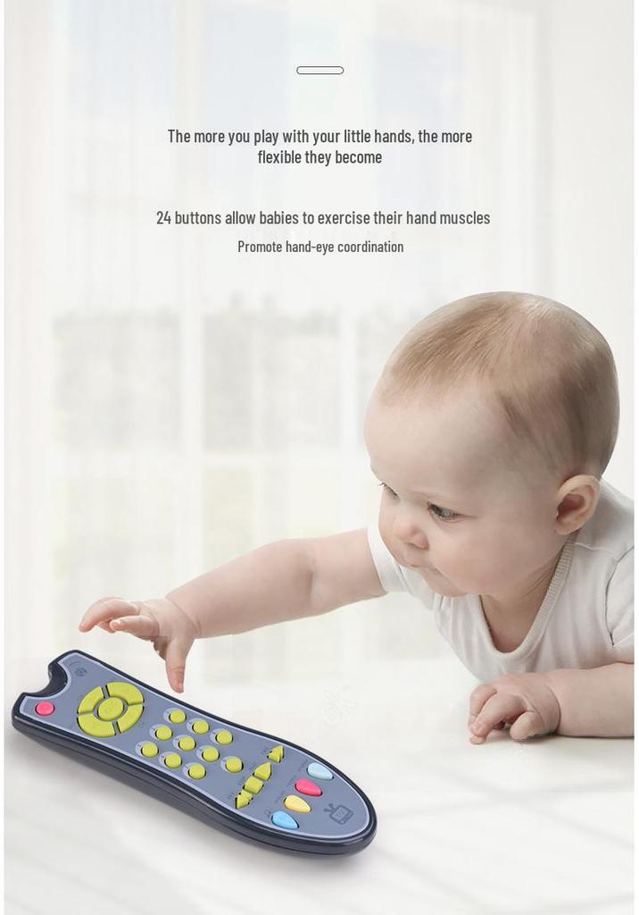 Children’s Music & Learning Remote: Educational TV Simulation Toy for Toddlers
