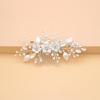 Handmade Rhinestone Pearl Flower Hairpin - Bridal Wedding Hair Accessories