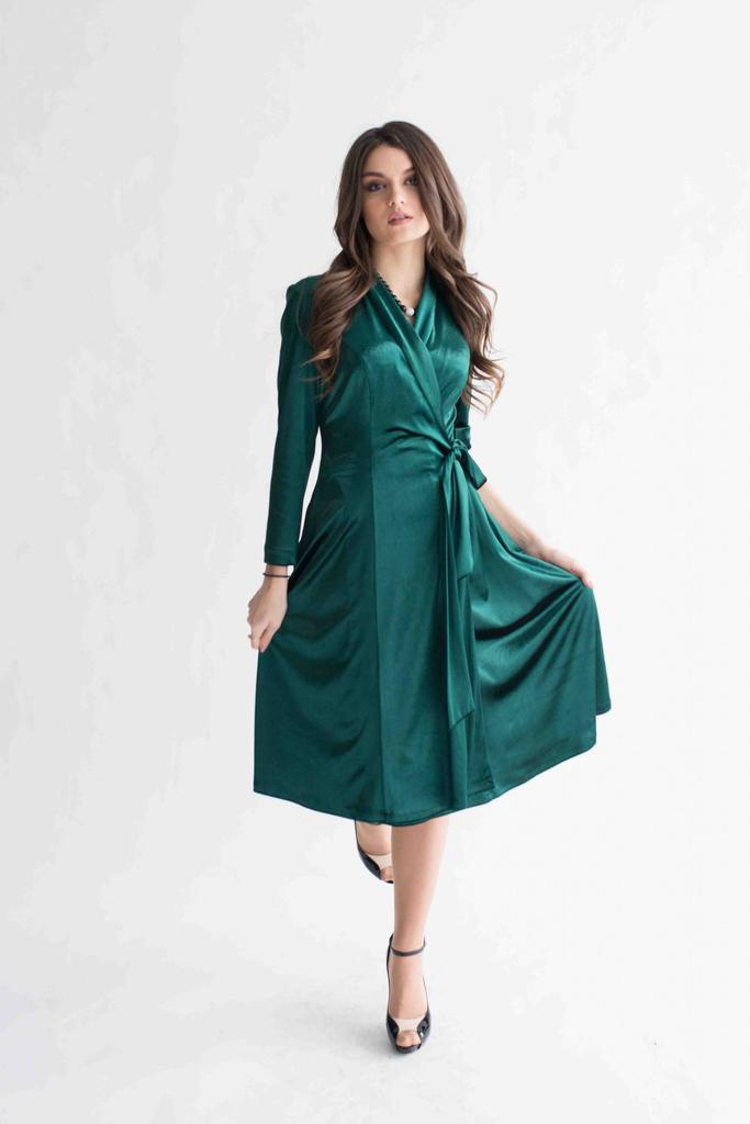 Velor Dress with Belt