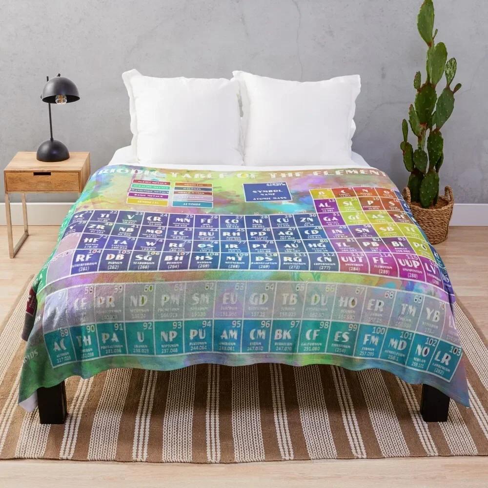 

periodic table of the elements 6 Throw Blanket Flannel Soft Sofa Throw Sofas Blankets 100cmx150cm