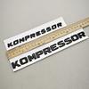 3D ABS Car Letters Logo Kompressor Fender Side Badge Trunk Emblem For Mercedes Benz A B C E G S Series Sticker Accessories QP1