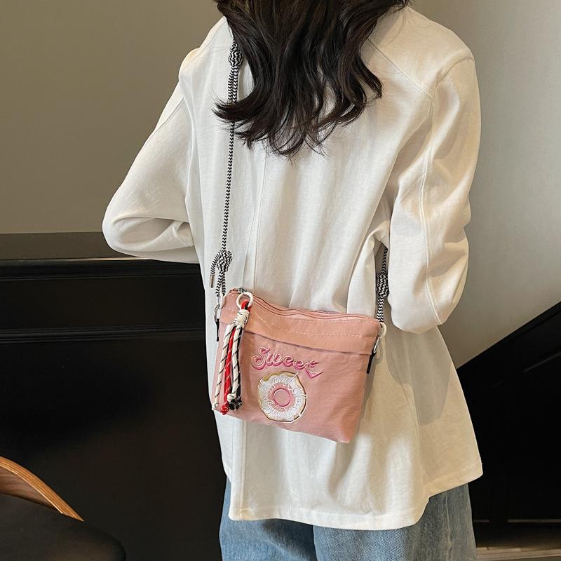 Fashion Casual Outside Handbags Women's Nylon Canvas Crossbody Bags Large Coin Money Change Mobile Phone Storage Shoulder Bags