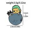 Japanese Anime ONE PIECE Metal Badge Luffy Chopper Character Alloy Drip Brooch Pin