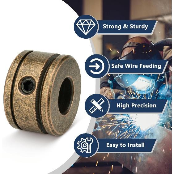 Drive Roller for Lincoln Electric Weld Pak 100 / 100HD / 125/155 / 175HD / 3200HD/ 5000HD Welder, Groove Wire Feed Roll .030” - .035” & .023” -