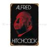 Alfred Hitchcock Portrait With Vertigo Eyes Quirkyartz Metal Signs Classic Vintage Custom Retro Wall Mural Tin Sign Poster