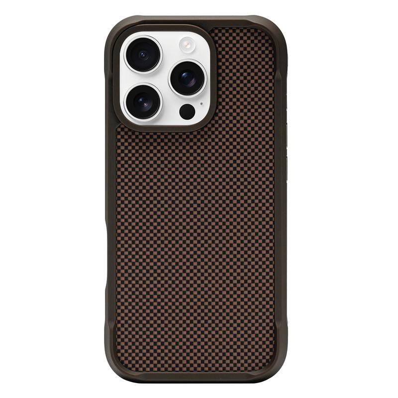 Magnetic Lattice Woven Magsafe Case For iPhone 17 16 Pro Max 17Pro 16Pro Luxury Metal Button Wireless Charging Shockproof Cover