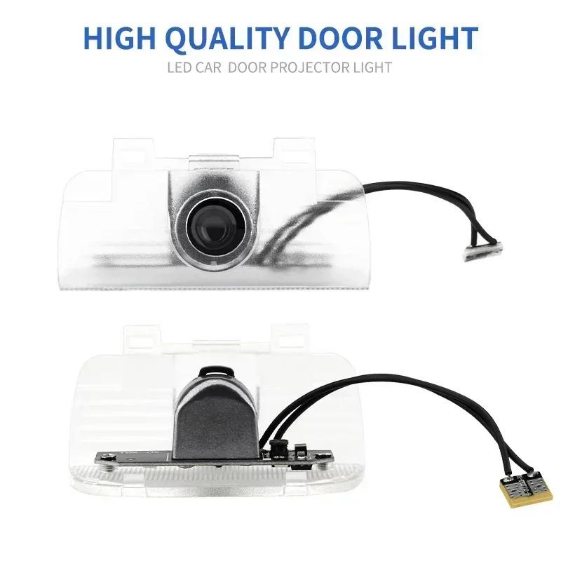 H 2pcs Car Door Projector Lamps Welcome Shadow Lights For Honda Civic Fit Jazz Accord HRV CRV City Passport Pilot Vezel stickers TP6