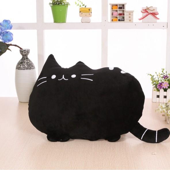 40*30cm Creative Home Decoration Hug Pillow Sofa Headboard Cushion Meow Man Pillow Big Face Cat Cartoon Biscuit Pillow Festival Friend Birthday Gift