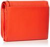 Marie Claire Women's Bifold Wallet, Genuine Leather, Zippered Coin Purse, Large Capacity, Brand: Carrousel 88649-52, Orange