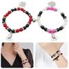 Spider Friendship Bracelet Magnetic Couple Relationship Distance Bracelet Heart Energy Stone Beads Metal Anime
