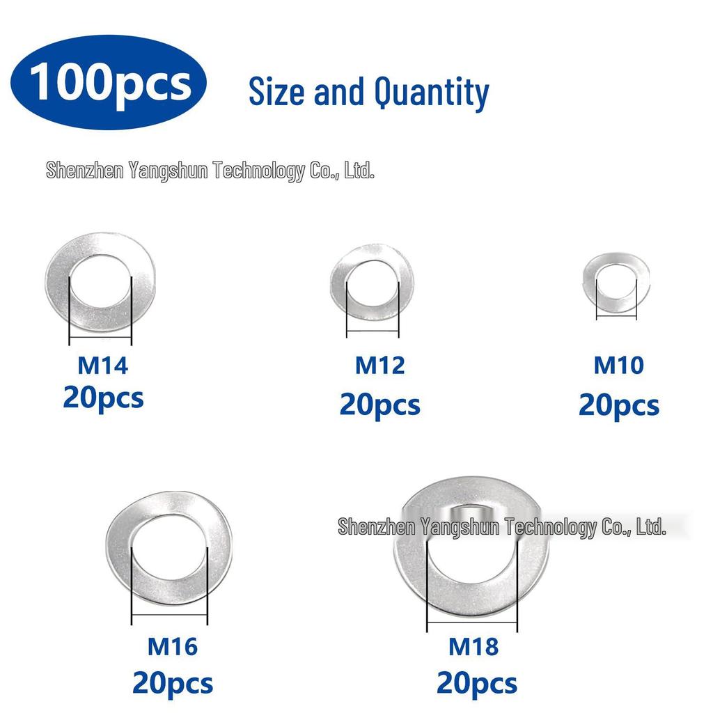 450-Piece Aluminum Gasket & Sealing Ring Set: High-Temp Resistant, Spring Washer, M6-M24.