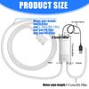 Electric Auto Siphon Wine Pump with USB Rechargeable Battery Steel Filter and Silicone Hose for Beer Beverage Transfer