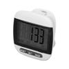 Elderly Step Counter LCD Display Clear Screen Accurate Walking Pedometer with ClipBlack