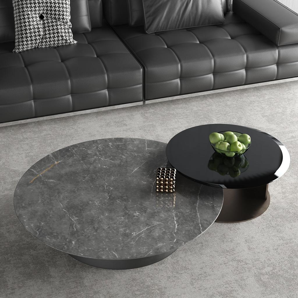 JSEVEM Wallpaper Sticker, Marble Sheet, Cutting Sheet, Remake Sheet, Marble Look, Dark Gray, Glossy, Interior Reseal, Kitchen Table, Thick, Waterproof