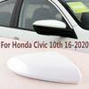 Right For Honda Civic 10th 2016- Car Side Rearview Mirror Cap Cover White