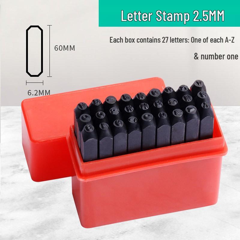 High Hardness Alloy Steel Hand-Stamping Jewelry Punch Tool for English Letters and Numbers