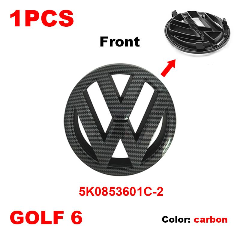 Car Front Hood Logo Sticker Styling For Volkswagen VW GOLF 6 MK6 2010 2011 2012 2013 Auto Body Rear Trunk Emblem Decal Accessory CWS1