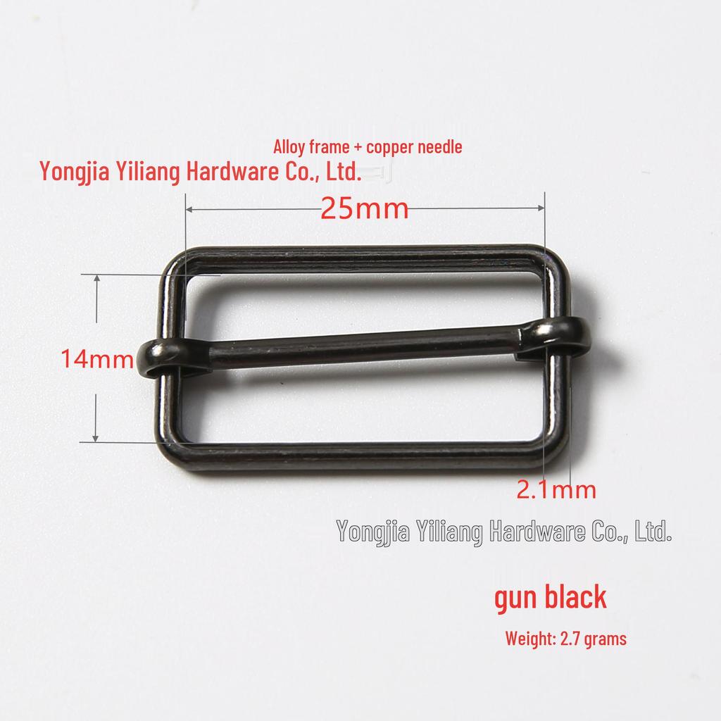 Stainless Steel Adjustable D-Ring Buckle - Copper Three-Speed Wire Pull Design