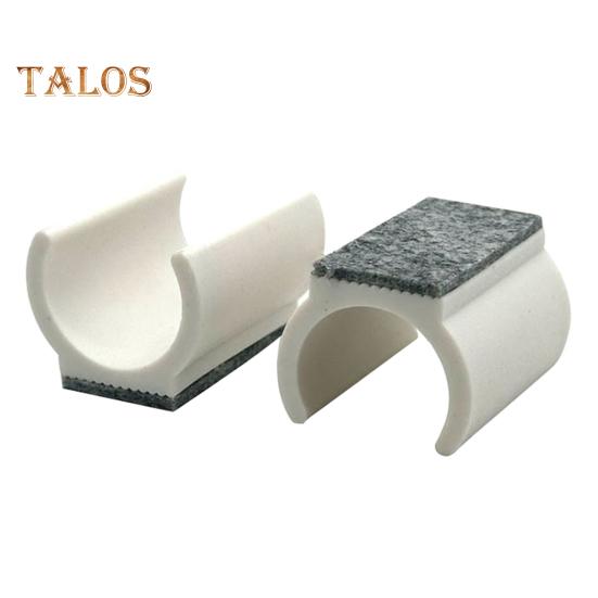 5Pcs Chair Legs Tips Caps with Felt Pads U-shaped Plastic Table Feet Glides Protectors Non-Slip Furniture Feet Tubing Cap for 19/22/25mm Diameter