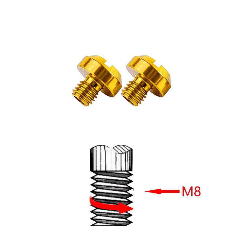 2pcs M8 / M10 Motorcycle Rear View Mirror Hole Plugs Screws Aluminum Alloy Parts Modification Accessories