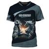 Short Sleeve T-Shirt with Can-Am BRP Logo, Casual Trendy Tee