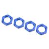 4PCS 17mm Aluminum Alloy Wheel Hex Hub Nut for 1 8 RC Model Car Upgraded AccessoryBlue