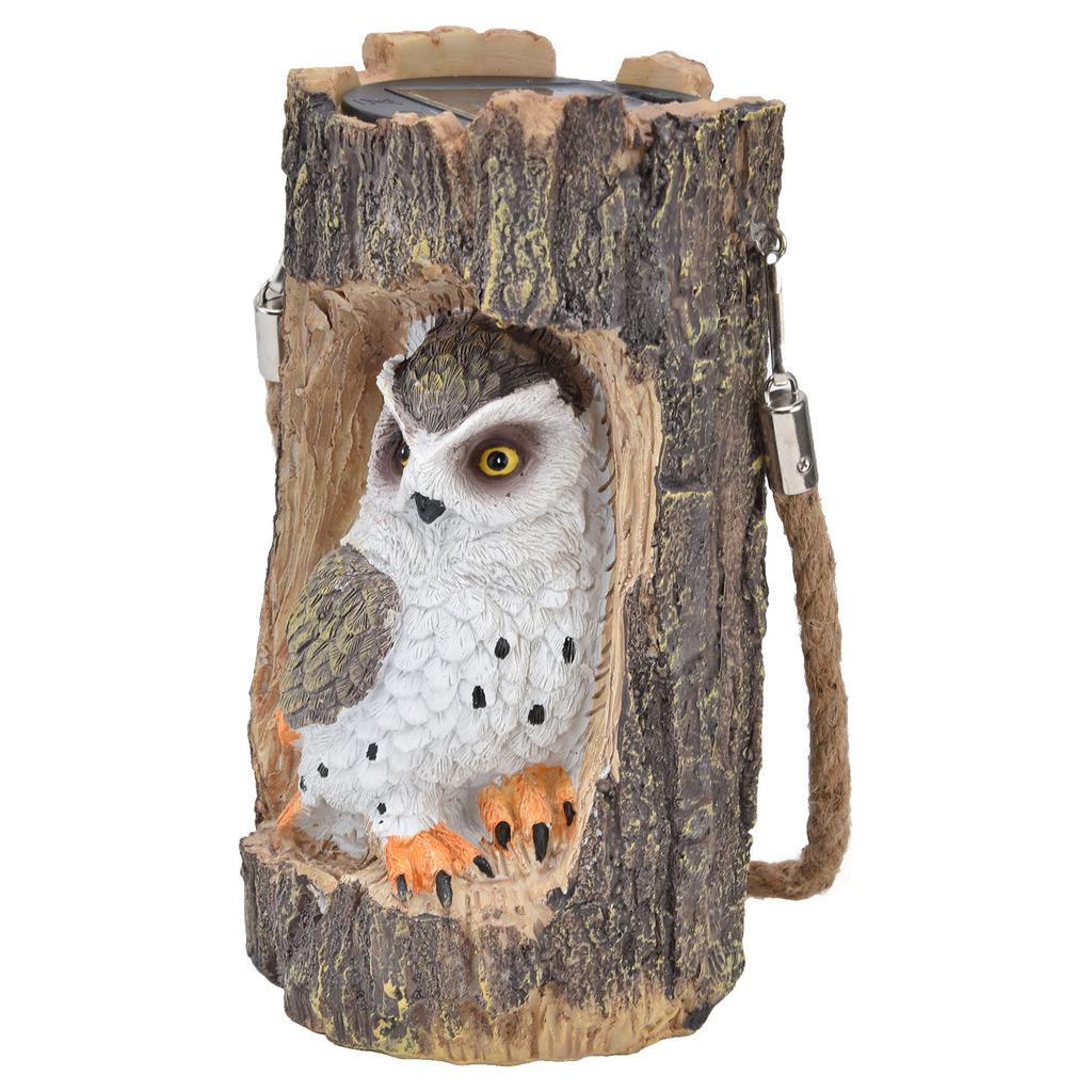 Owl Solar Light IP67 Waterproof High Simulation Eco Friendly Energy Saving Durable Resin Solar Hanging Lights