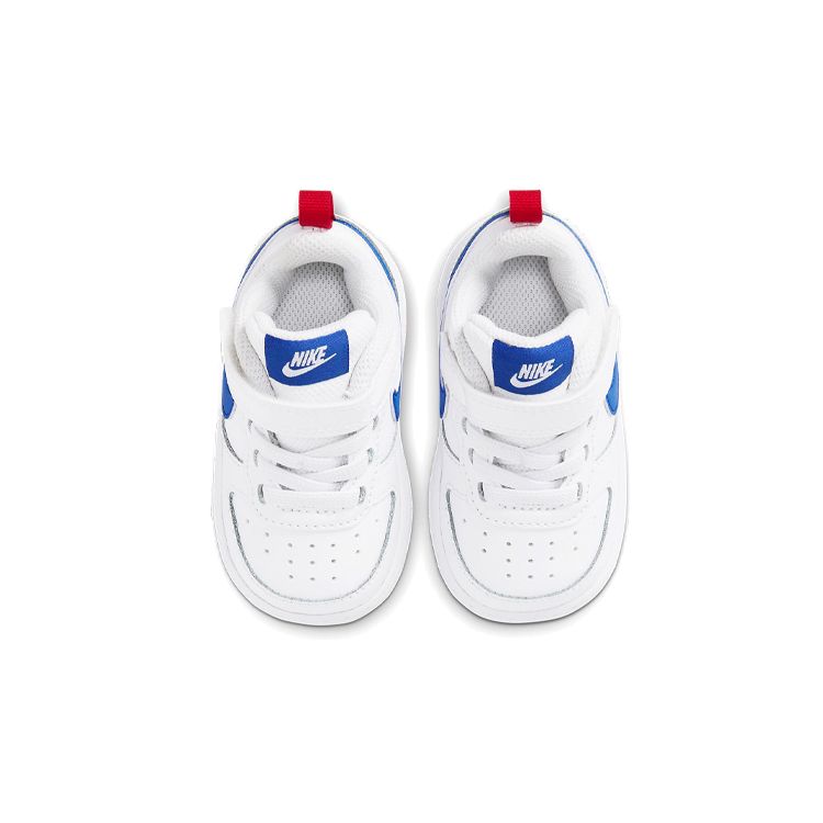 Nike Court Borough Low 2 SE TD White Pacific Blue Baby Sneakers University-Red Gum-Light-Brown BQ5453-109
