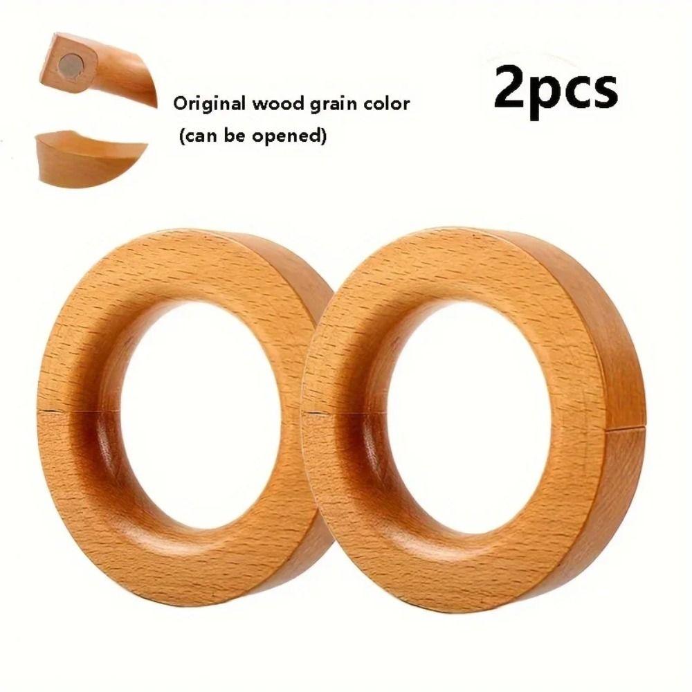 Rotating Curtain Buckle Wood Curtain Tieback Light Luxury Curtain Tie Hanging Clothes