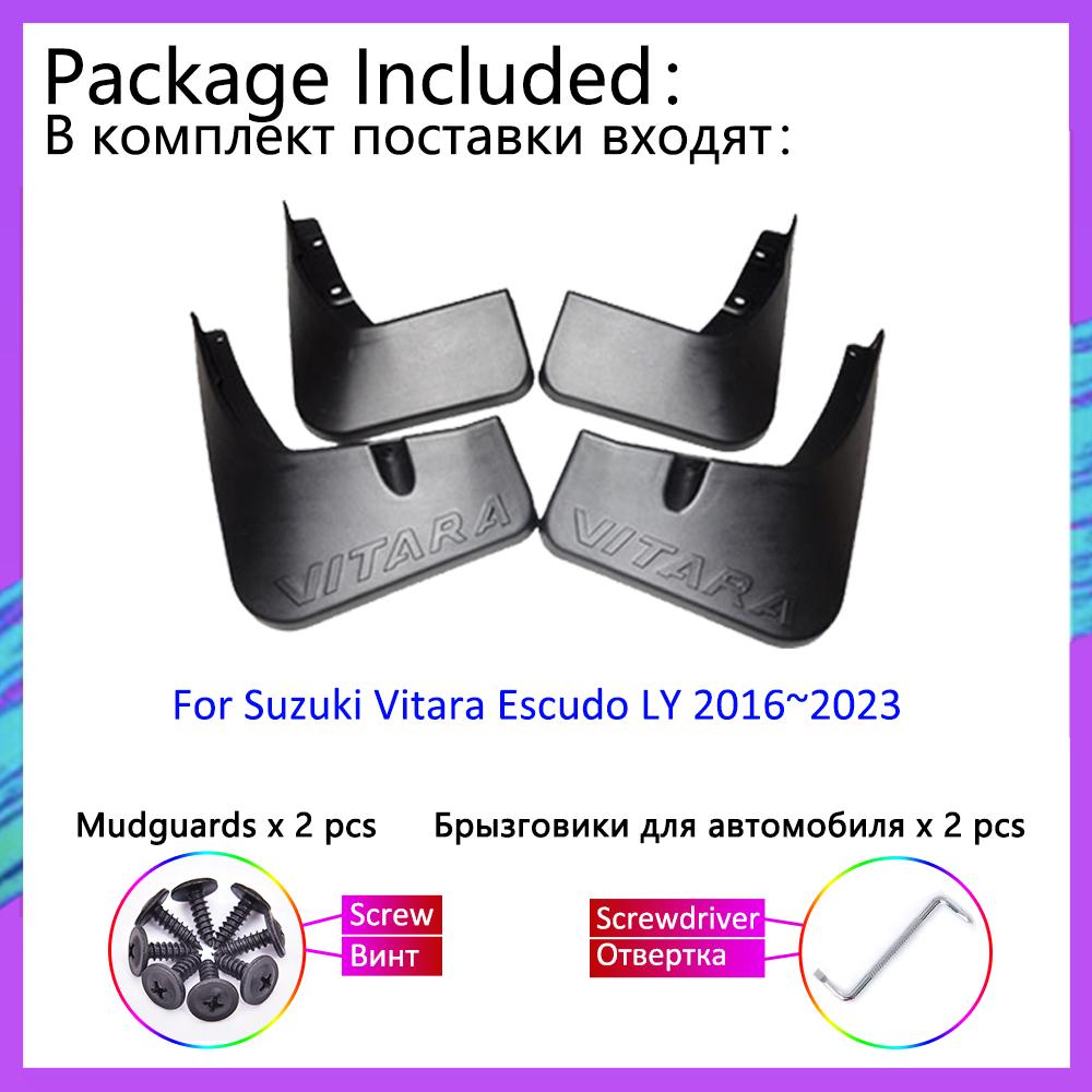 Car Mudguards Fit For Suzuki Vitara Escudo LY 2016~2023 2017 2018  Mudflap Fender Mud Flaps Guard Splash Auto Accessories