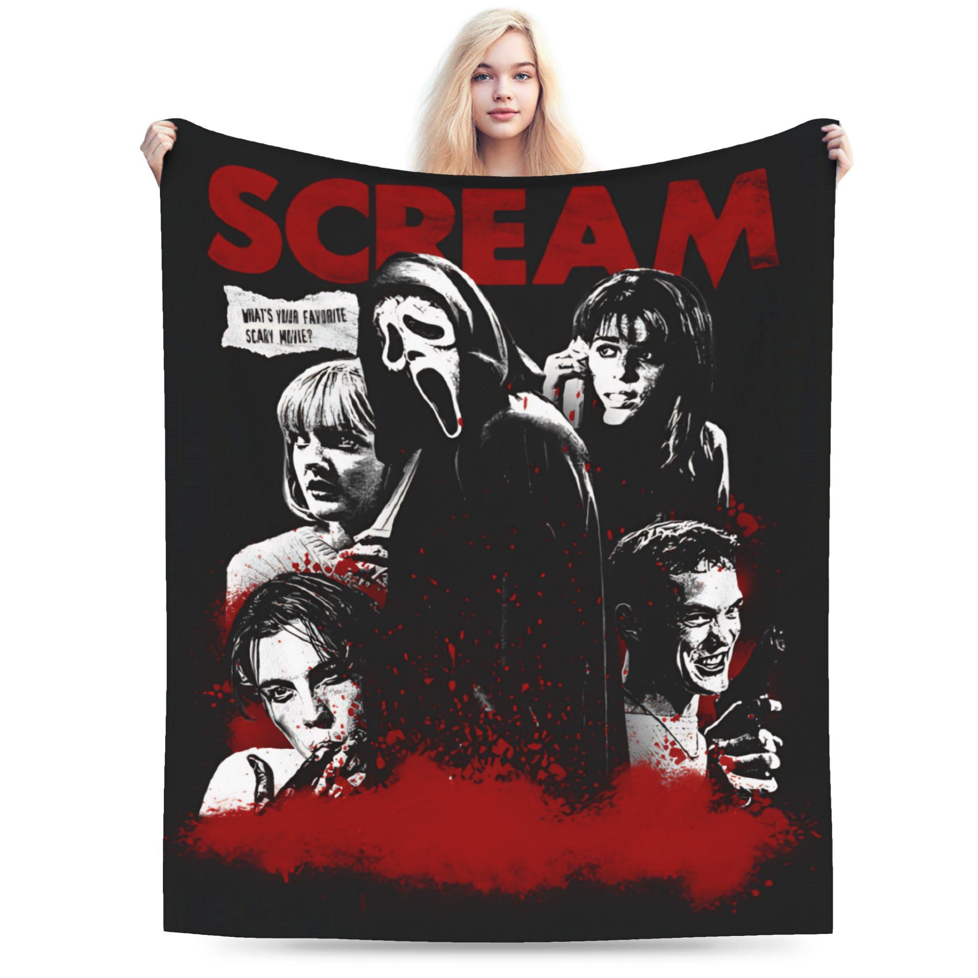 Крик Фильм Ужасов Одеяла Качество Мягкий Плед Зима Ребенок Диван Кресло Диван Кровать Новинка Покрывало 30x40in