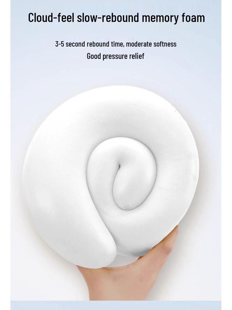 U-förmiges Reise-Nackenkissen aus Memory-Schaum für Flugzeug und zervikale Unterstützung