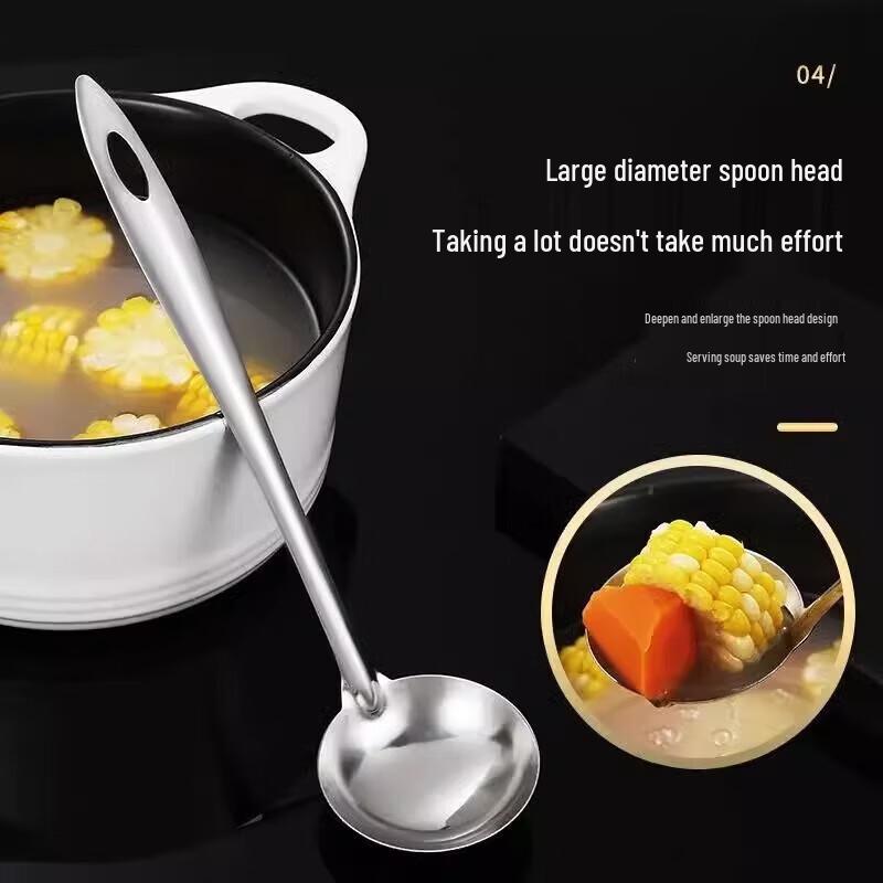 OEING Verdickte Edelstahl Große Suppenkelle