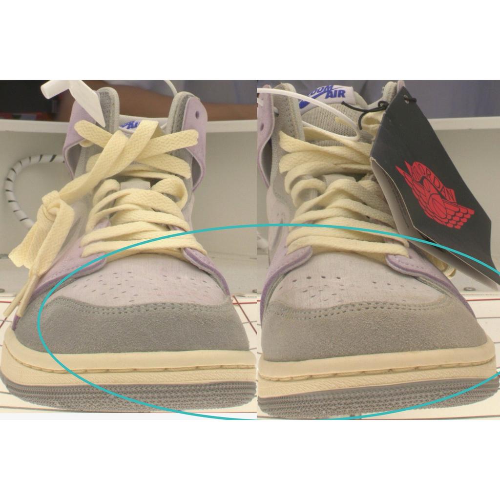 Pre-owned Jordan Air Jordan 1 High Zoom CMFT 2 Light Smoke Grey and Barely Grape DV1305-005-P26094565502559
