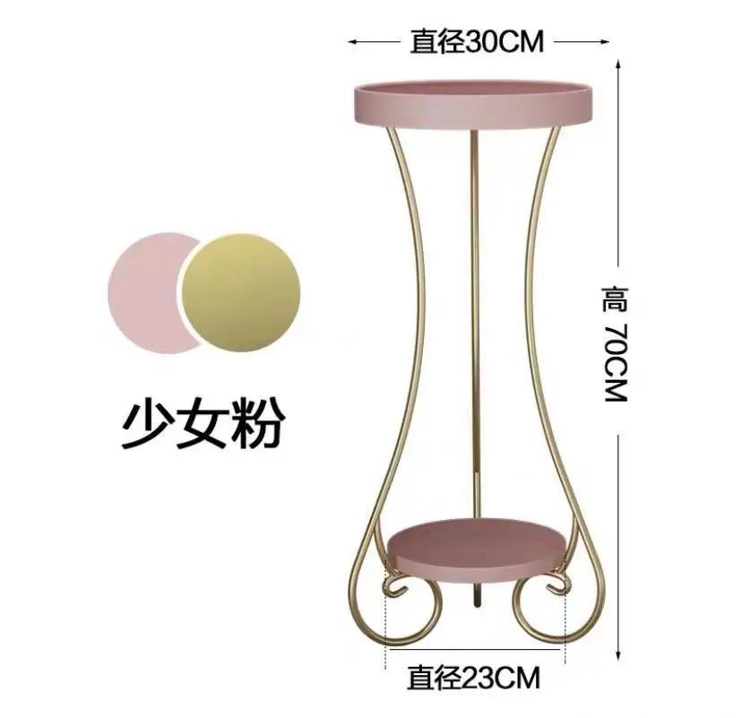 Nordic Stand Potted Flower Flower Display Shelf Floor Standing Iron Flower Holder for Entryway Pot Office Yard Decor