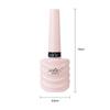 White Nail Polish with Broken Diamond Glitter and Reinforced Glue for Nail Art, Popular Flashing Color Phototherapy Glue