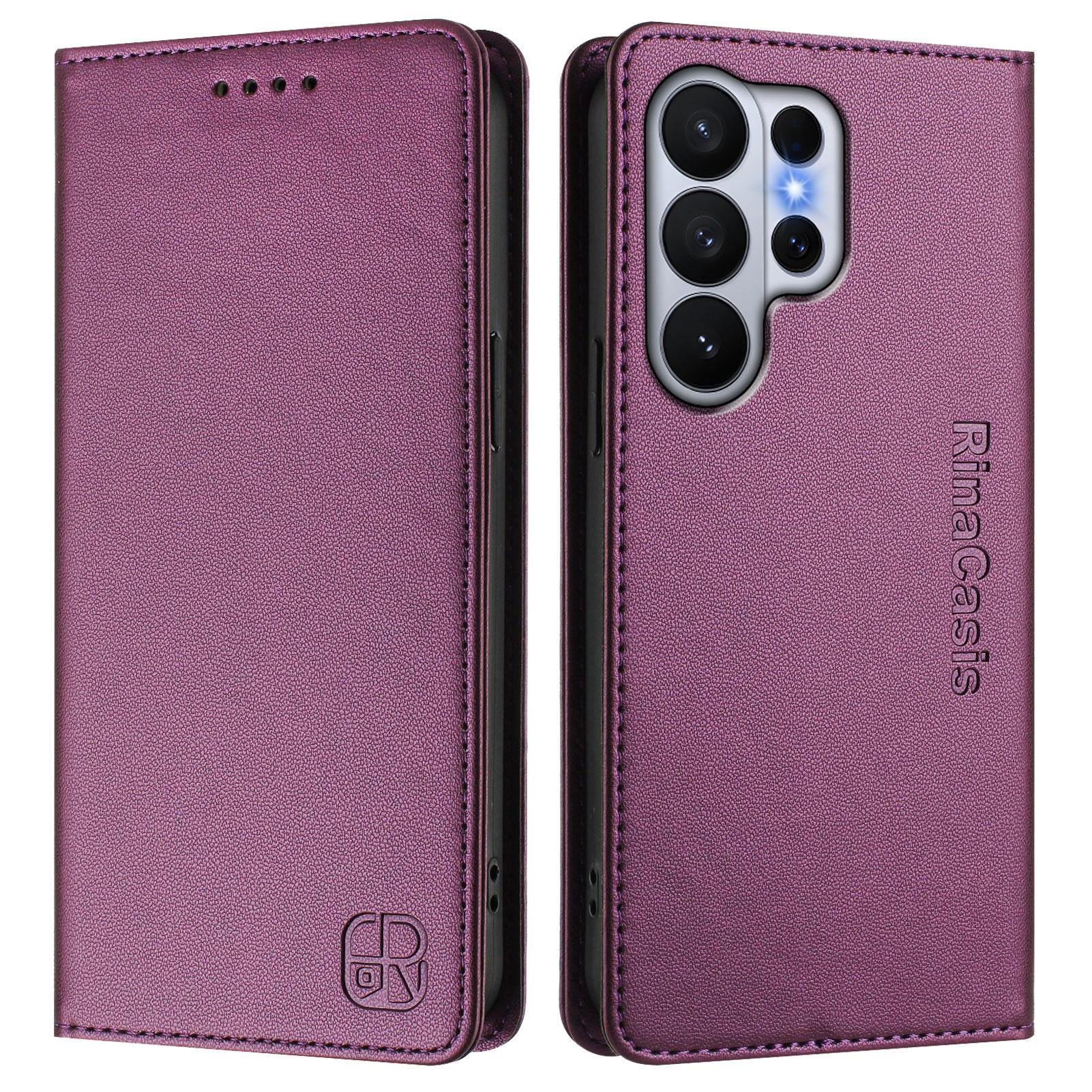 

For Samsung Galaxy S26 Ultra Leather Case RINACASIS RC01 Phone Cover with RFID Blocking Wallet Stand